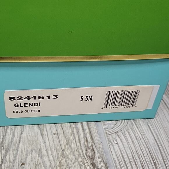 Kate Spade New York Glendi Gold Glitter Slip On Mules Womens Size 5.5 NEW - Picture 14 of 15